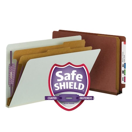 Smead Folder, Clssfc, Lgl, 2Div, Gygn Pk SMD29810